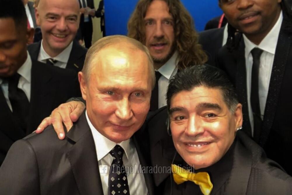 Valdimir Putin, Dijego Maradona, Foto: Facebook.com