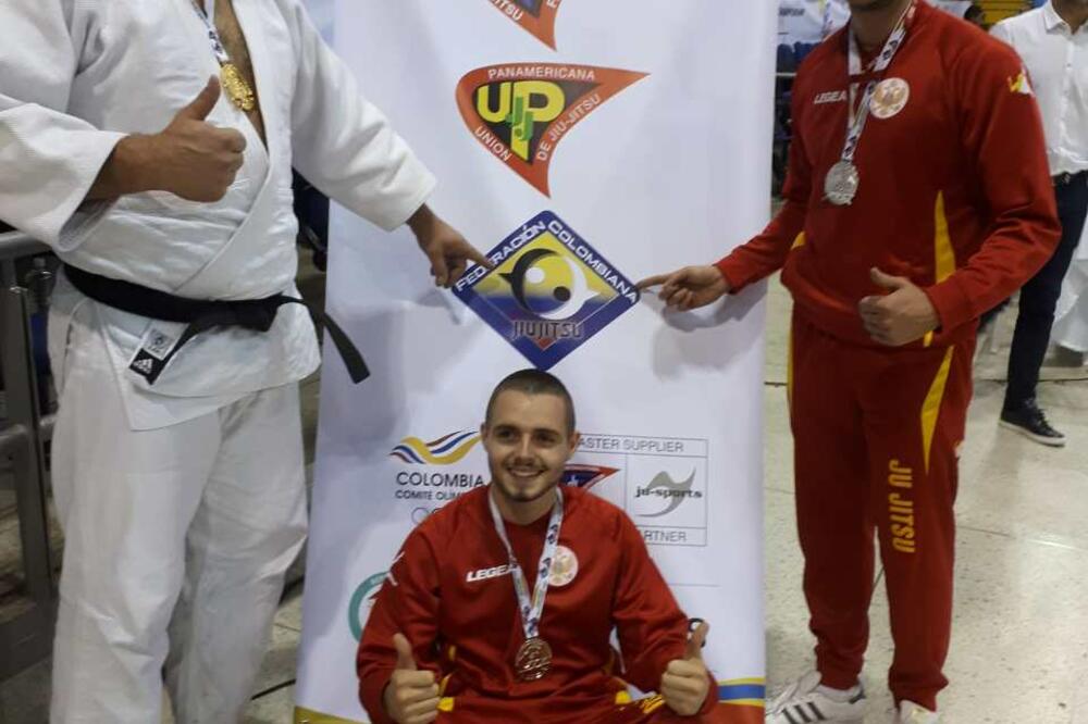 Dejan Vukčević, Stefan Vukotić i Vuk Dragutinović, Foto: Džiu-džicu savez