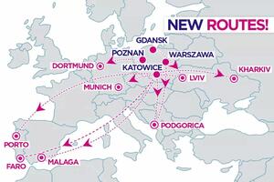 Wizz Air od proljeća iz Podgorice leti za Varšavu i Katovice
