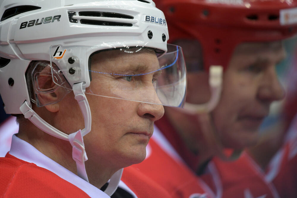 Vladimir Putin, hokej, Foto: Reuters