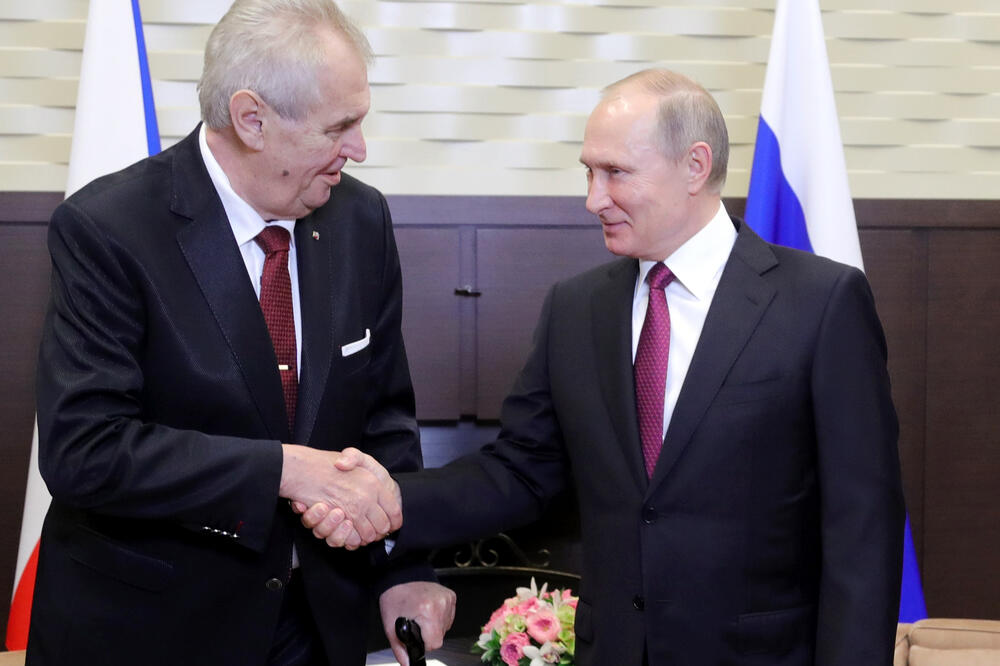 Zeman i Putin, Foto: Beta/AP