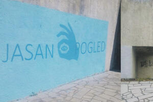 Uništen jedan od grafita u Kolašinu: Crvenom farbom na "Jasan...