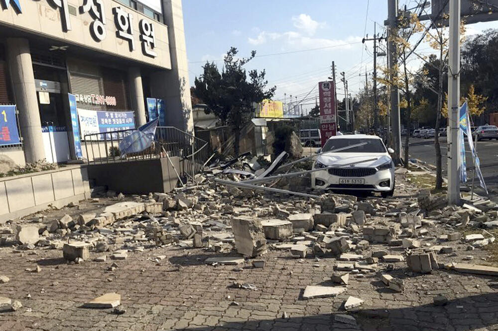 Južna Koreja zemljotres, Foto: Beta/AP