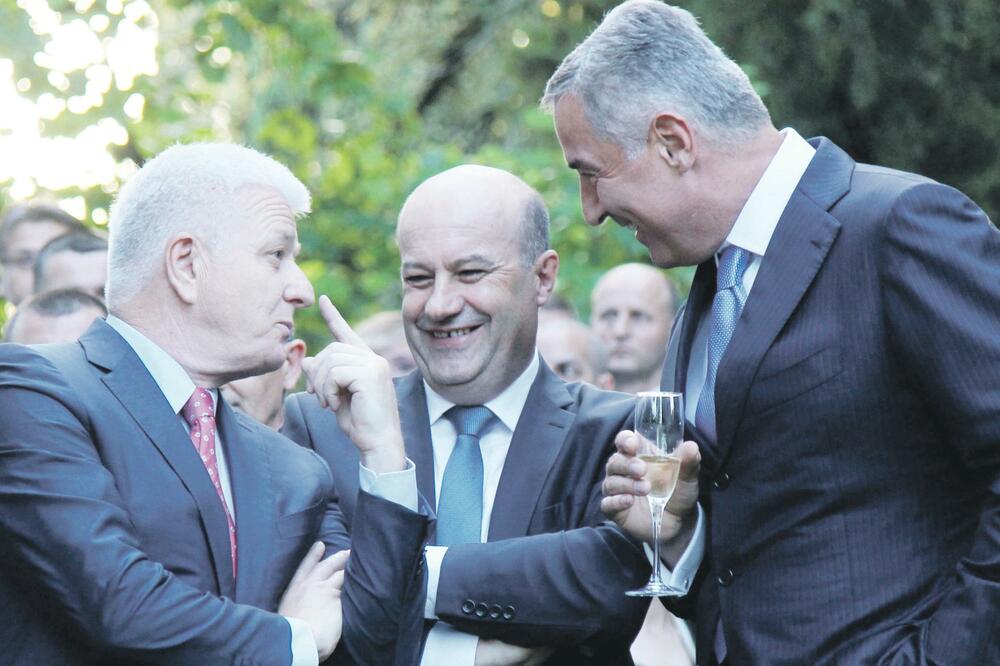 Duško Marković, Rafet Husović, Milo Đukanović, Foto: Filip Roganović