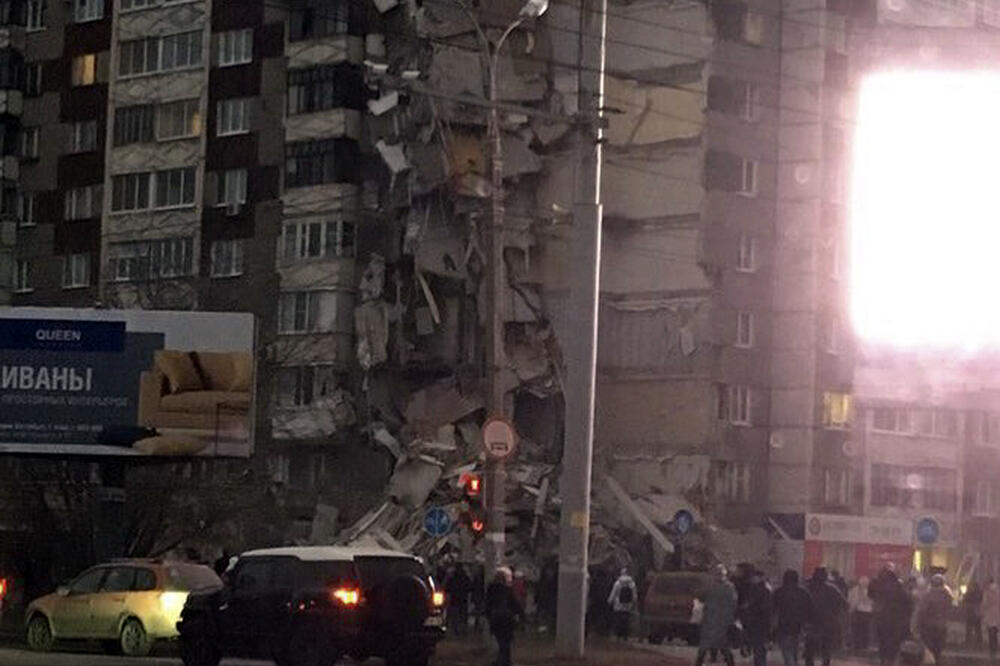 Ekspolzija, zgrada, Rusija, Foto: Beta-AP