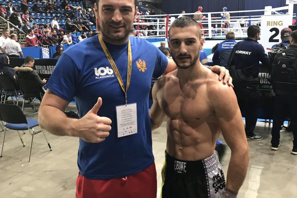 Goran Radonjić i Dejvid Kajević, Foto: Kik boks savez Crne Gore