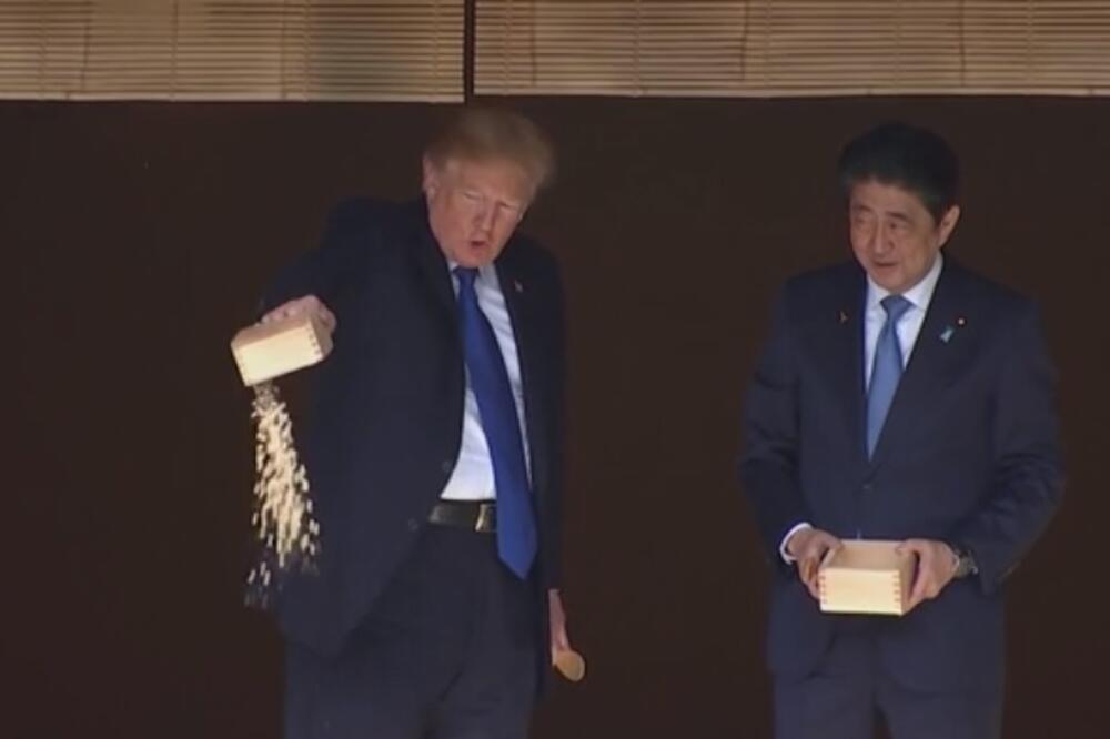 Donald Tramp, Šinzo Abe, Foto: Screenshot (AP)
