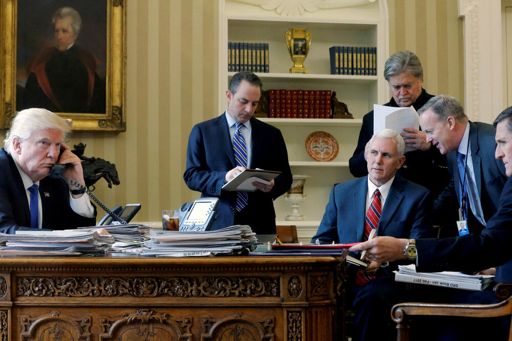Donald Tramp, Majk Pens, Foto: Reuters