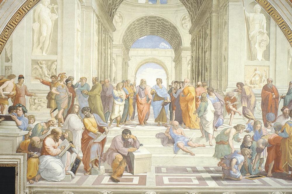 Rafael, Platonova akademija (novine)