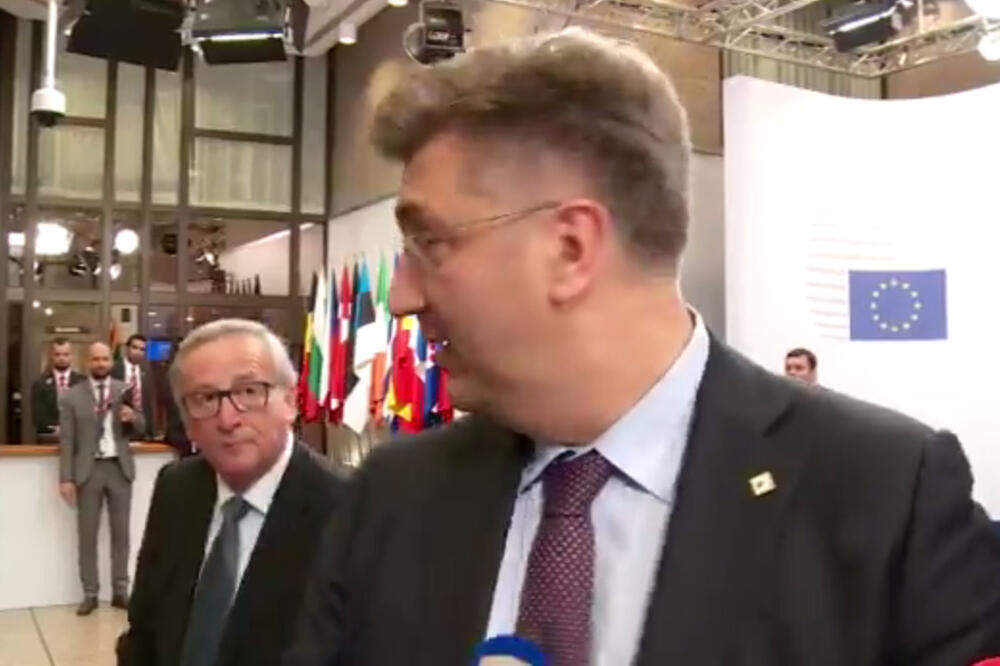 Andrej Plenković, Žan-Klod Junker, Foto: Screenshot (Twitter)