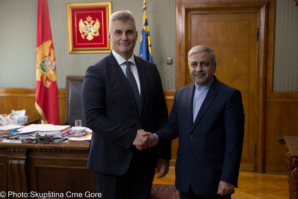 Ivan Brajović, Husein Mol Abdolahi, Foto: Skupština Crne Gore