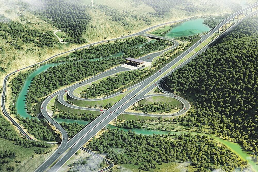 petlja, autoput, Foto: Geoprojekt.me