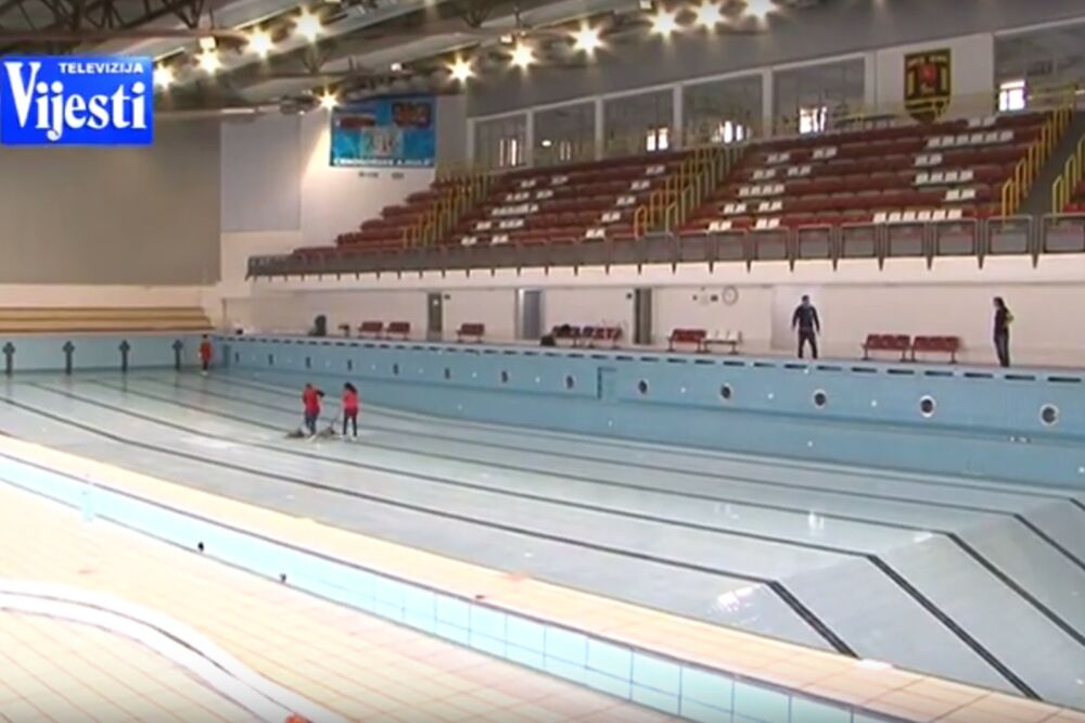 Bazen Nikšić, Sportski centar Nikšić, Foto: TV Vijesti (Screenshot)