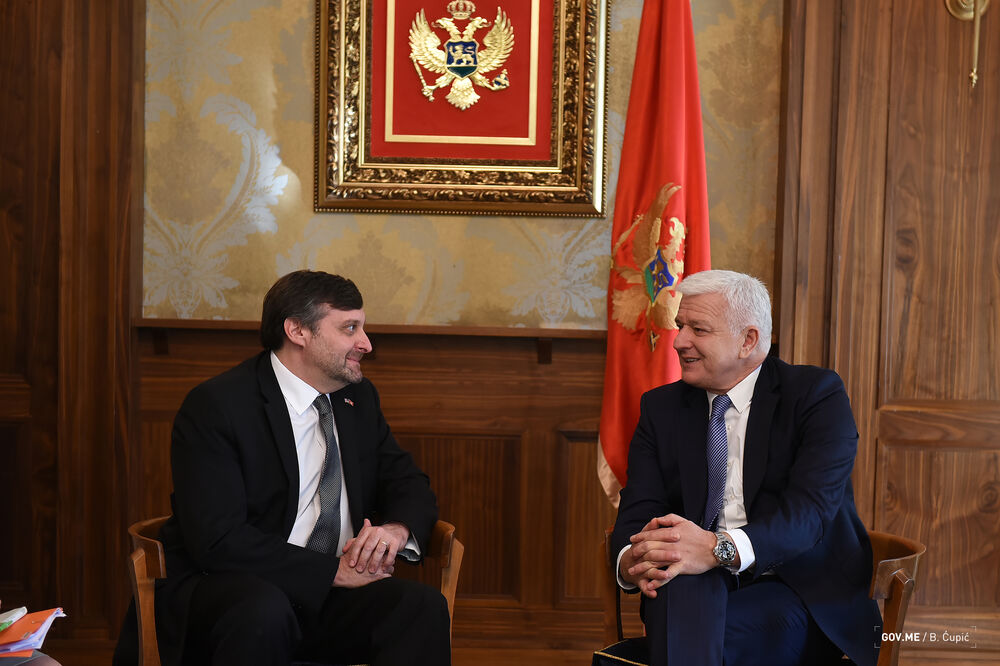 Metju Palmer, Duško Marković, Foto: Vlada Crne Gore