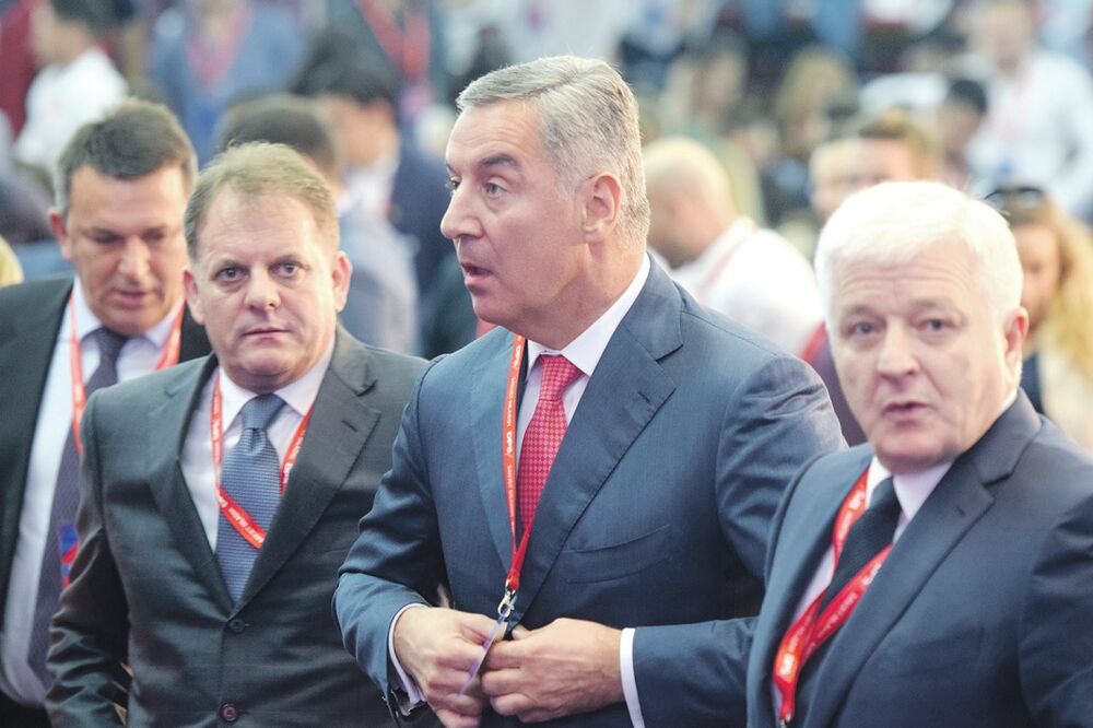Milo Đukanović, Duško Marković, Slavoljub Stijepović, Foto: Boris Pejović