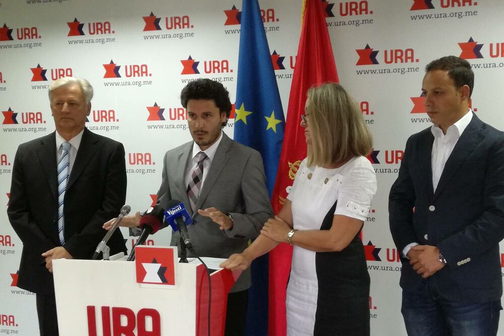 GP Ura, Dritan Abazović, Božena Jelušić, Foto: Građanski pokret URA