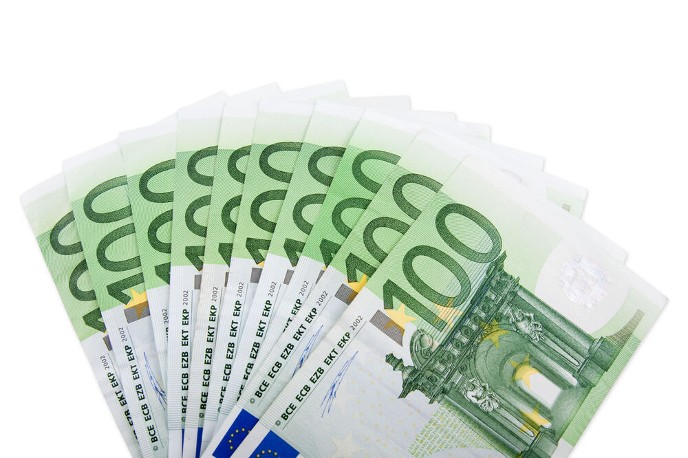 1000 eura, Foto: Shutterstock