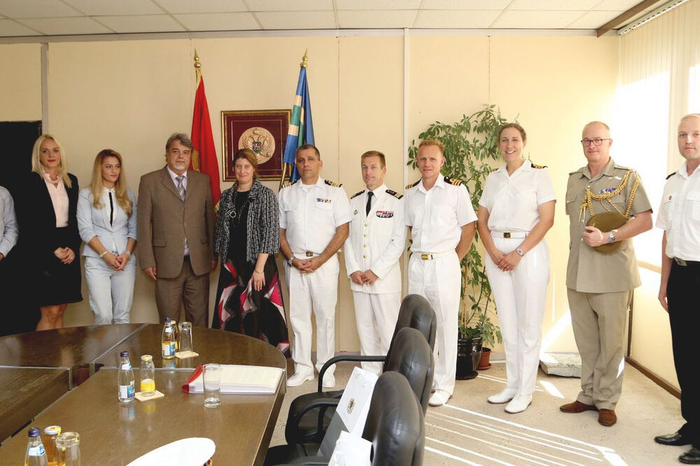 Opština Bar, prijem za ambasadorku Alison Kemp i komandante NATO brodova, Foto: Opština Bar