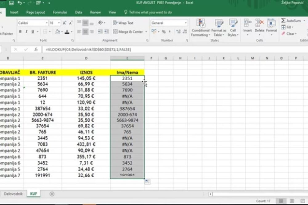 podaci, Excel, Foto: Bobot.me