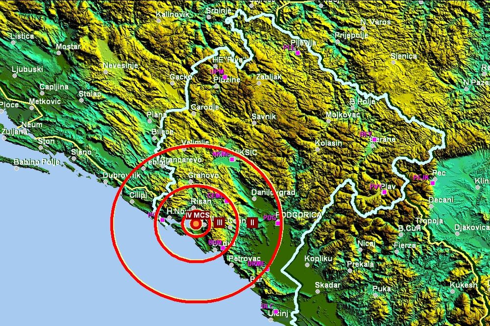 Zemljotres, Tivat, Foto: Seismo.co.me