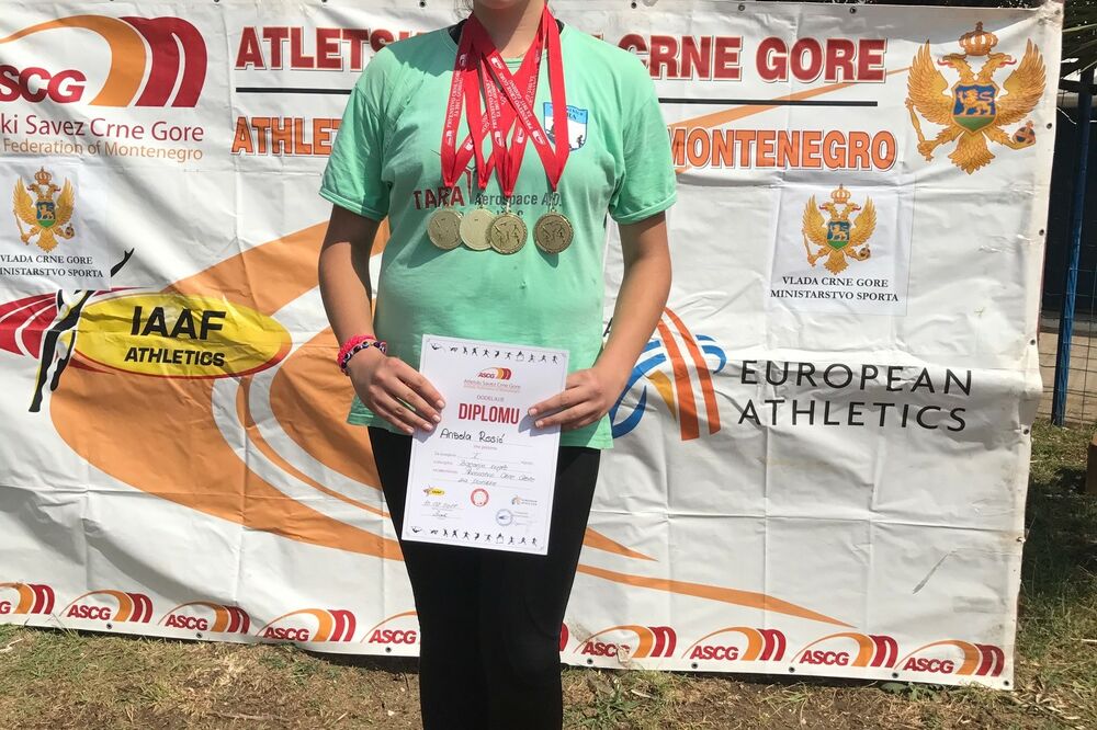 Anđela Rosić, Foto: Atletski savez Crne Gore