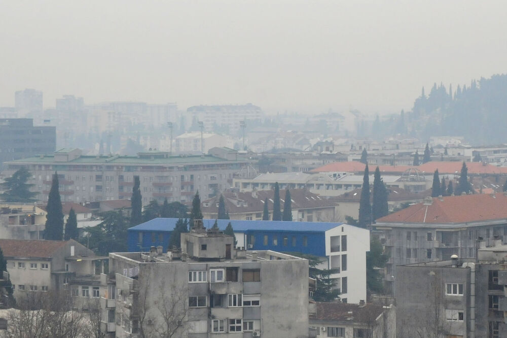 Podgorica smog, Foto: Luka Zeković