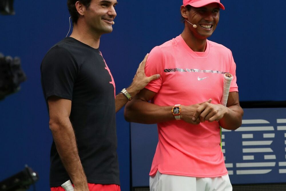 Rodžer Federer i Rafael Nadal, Foto: Usopen.org