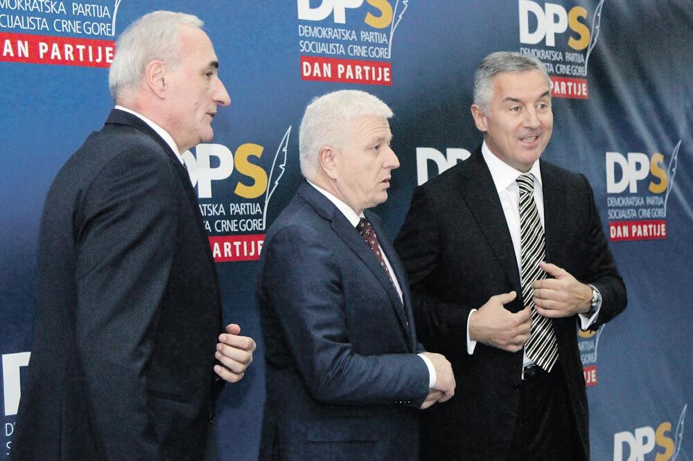 Tarzan Milošvić, Duško Marković, Milo Đukanović, Foto: Filip Roganović