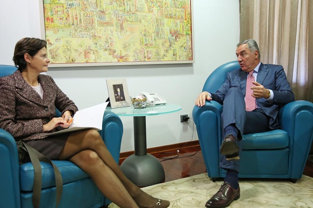 Ana Janković, Milo Đukanović, Foto: DPS