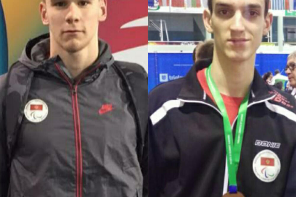 Ilija Tadić i Filip Radović, Foto: Paraolimpijski komitet Crne Gore