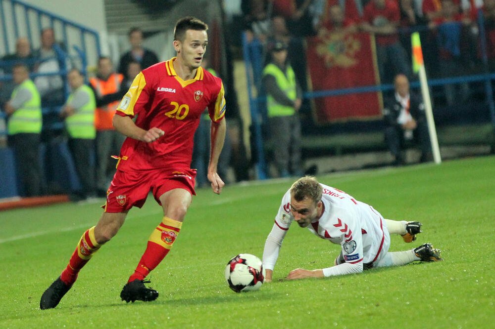 Mirko Ivanić Crna Gora - Danska, Foto: Filip Roganović