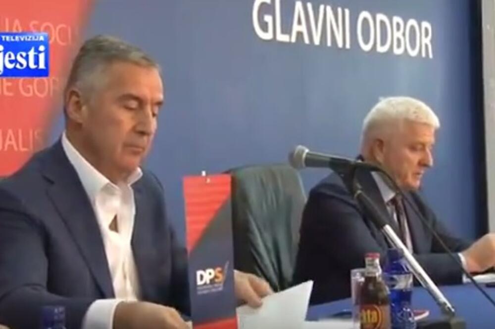 Milo Đukanović, Duško Marković, Foto: Screenshot (TV Vijesti)