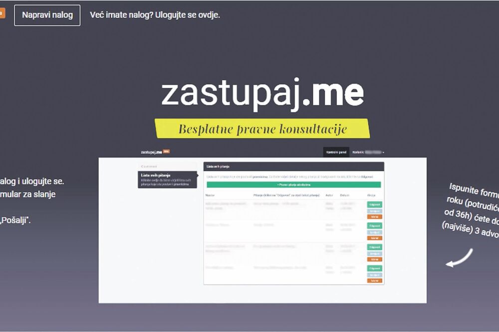 zastupaj.me, Foto: Printscreen