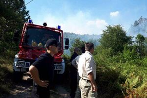 Vatrogasci spašavali kuće na Vjeterniku i Bioču