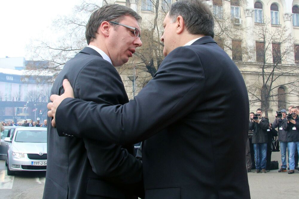 Aleksandar Vučić, Milorad Dodik, Foto: Beta-AP