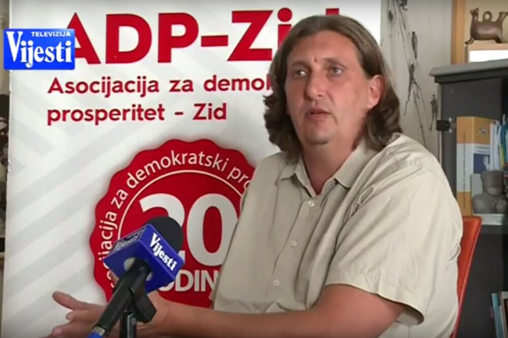 Igor Milošević, ADP Zid, Foto: TV Vijesti (Screenshot)