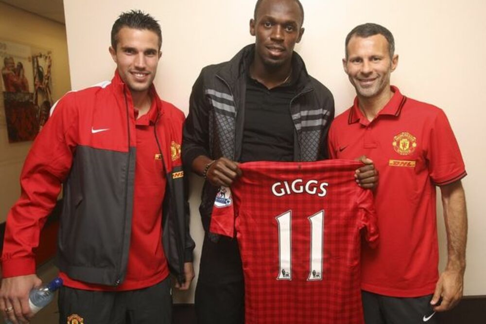 Jusein Bolt Mančester, Foto: Mirror.co.uk