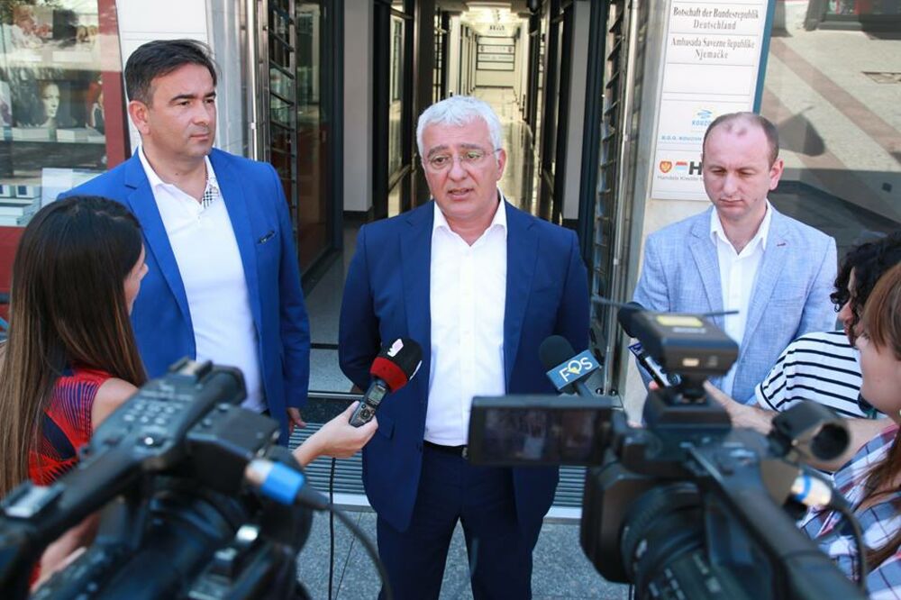 Nebojša Medojević, Andrija Mandić, Milan Knežević, Foto: DF