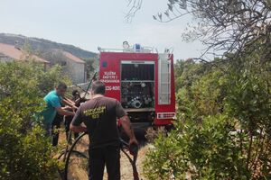 Požar na Luštici ponovo aktivan: Naselja nisu ugrožena