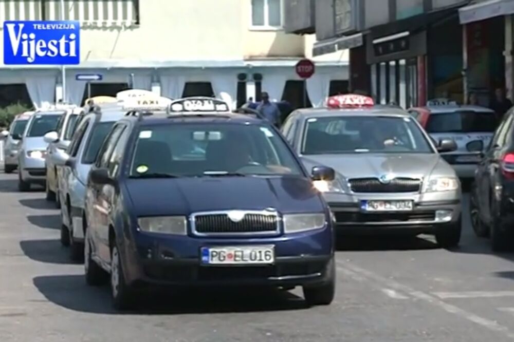 taksisti Podgorica, Foto: Screenshot (TV Vijesti)