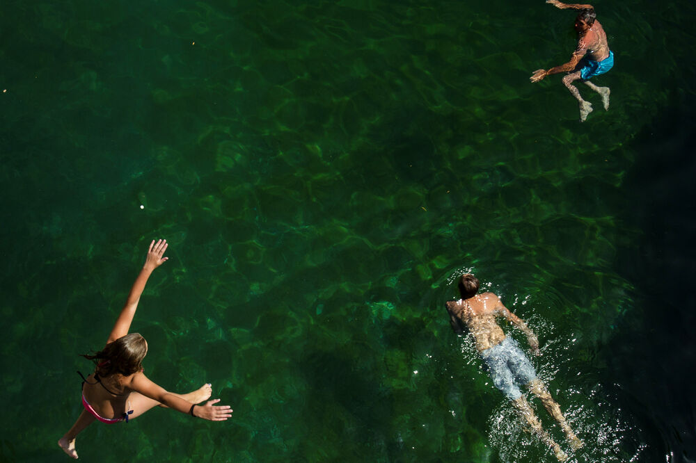 vrućina, kupanje, Cijevna, Foto: Reuters