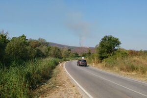 Požar na staroj deponiji smeća u Krtolima