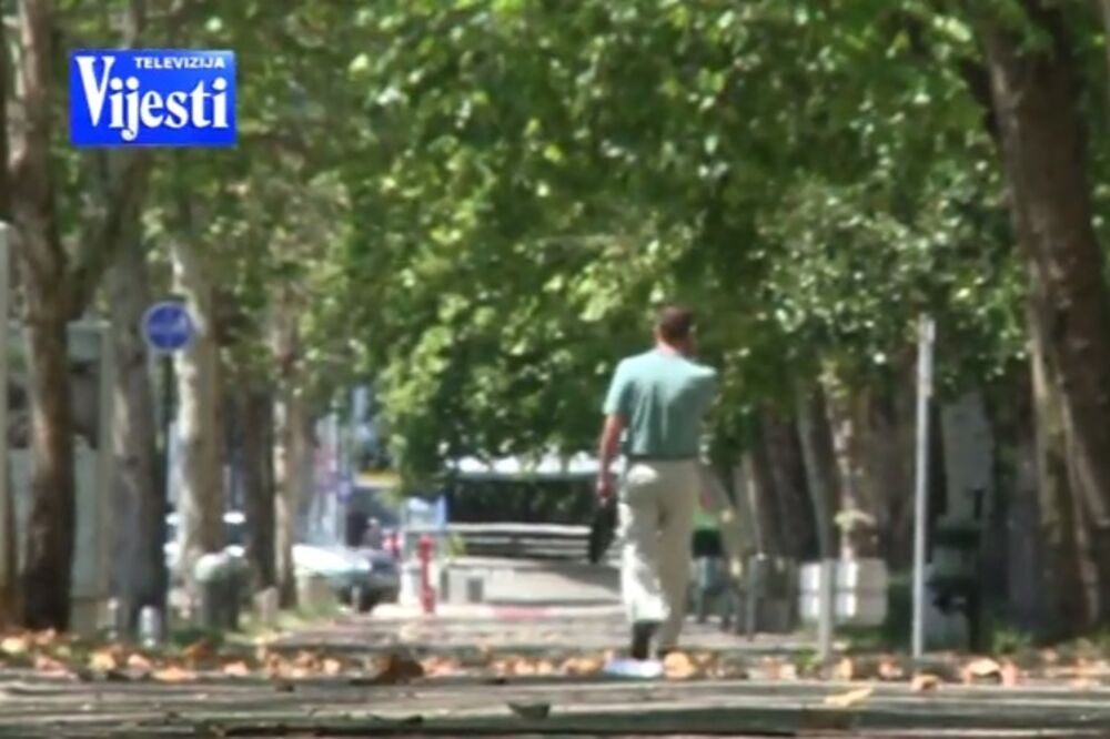 Podgorica vrućina, Foto: Screenshot (TV Vijesti)