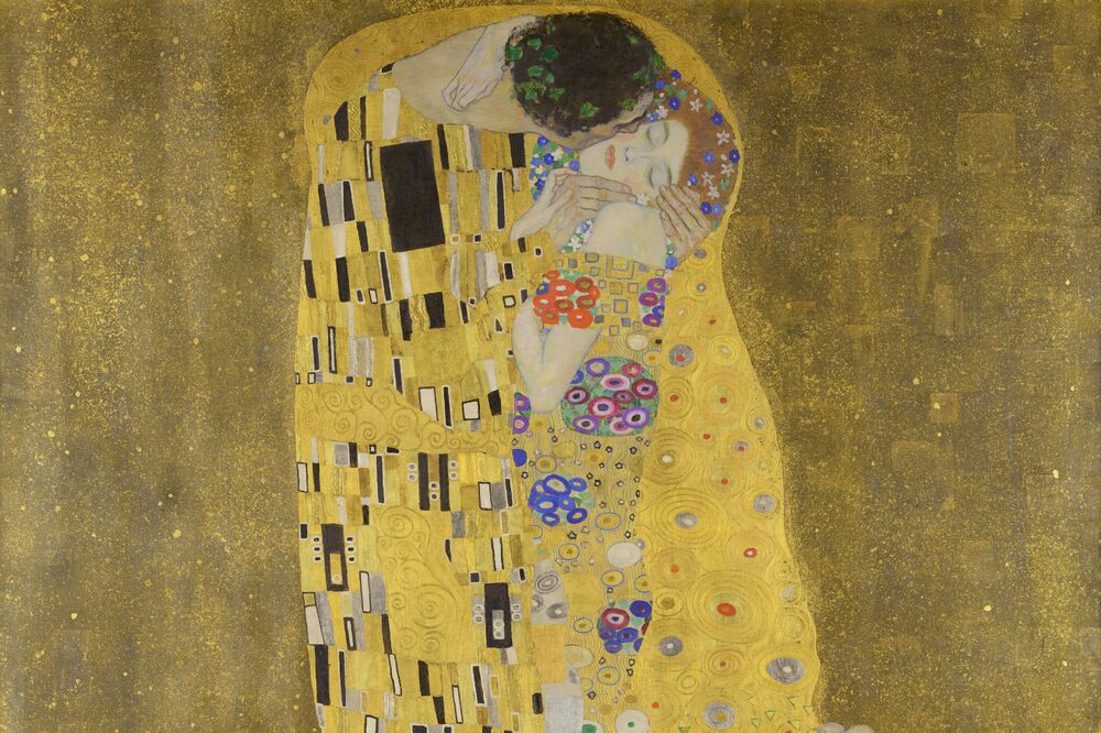 Gustav Klimt, Poljubac, Foto: Wikimedia Commons