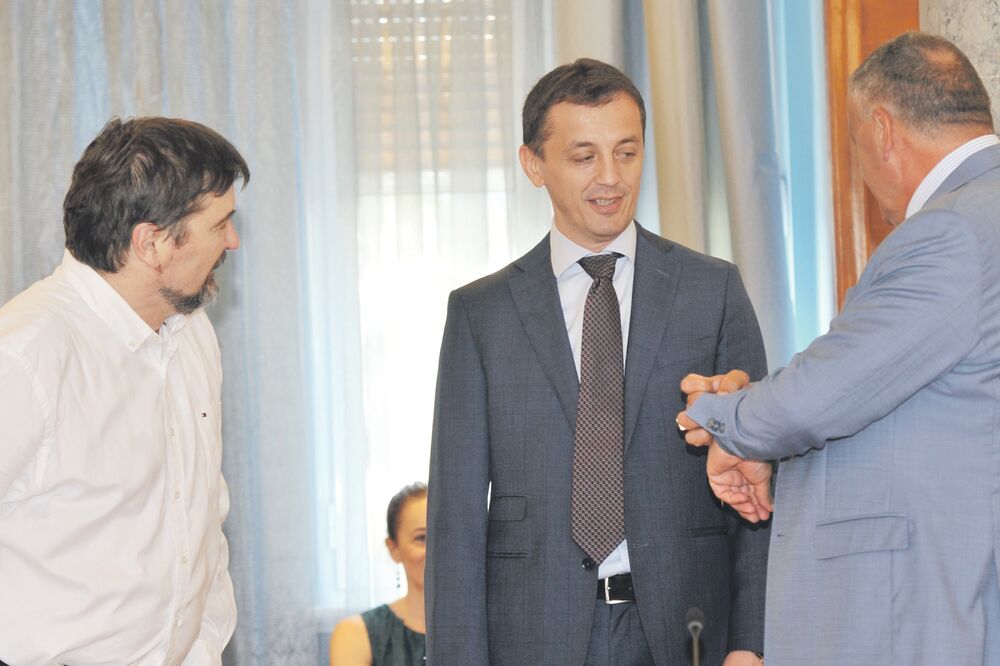 Miodrag Vuković, Predrag Bošković, Milutin Simović, Foto: Savo Prelević