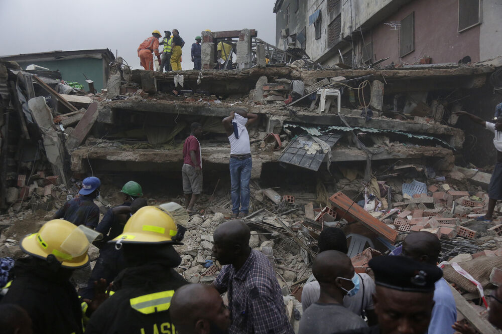 Nigerija, srušena zgrada, Foto: Beta-AP
