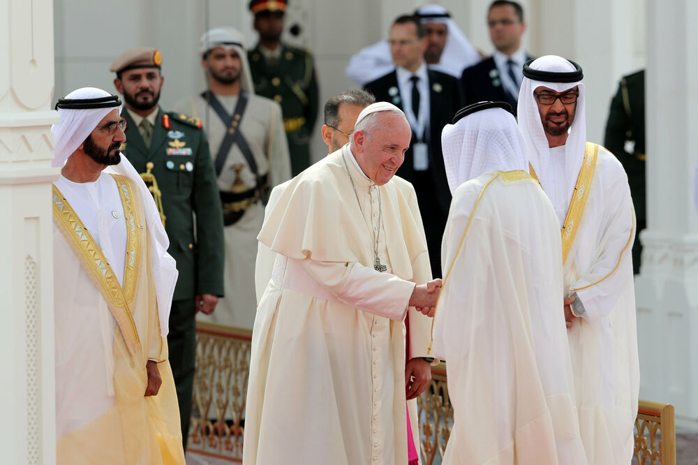Papa u posjeti UAE, Foto: Reuters