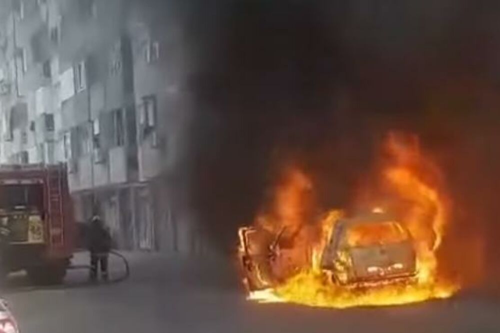 Podgorica požar auto, Foto: Screenshot (Podgorički vremeplov)