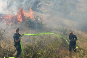 Podgorica: Aktivni požari u Gornjim Mrkama, bugarski helikopter...