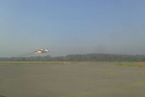 Boje jutra: Ukajinski protivpožarni avion gasi vatru na primorju